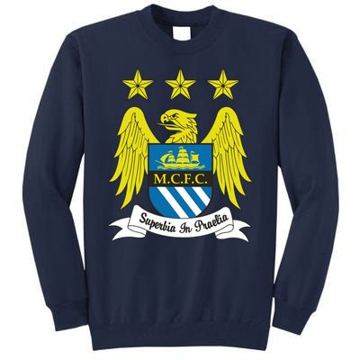 Cool Man City Slogan Eagle With Stars Tall Sweatshirt