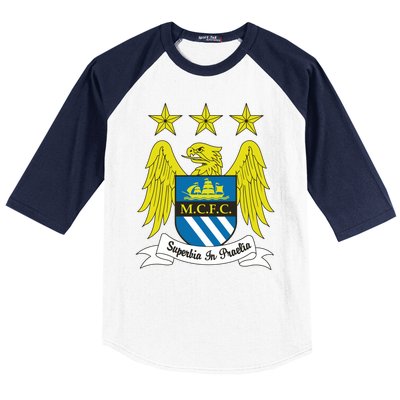 Cool Man City Slogan Eagle With Stars Baseball Sleeve Shirt