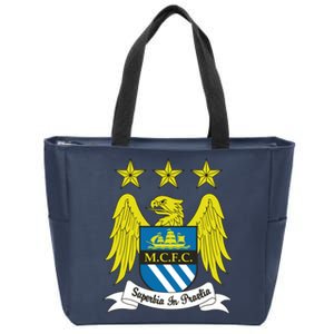 Cool Man City Slogan Eagle With Stars Zip Tote Bag