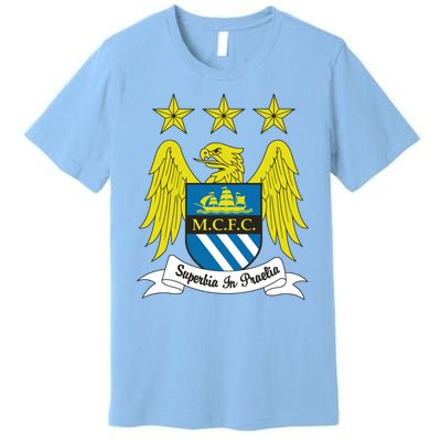 Cool Man City Slogan Eagle With Stars Premium T-Shirt