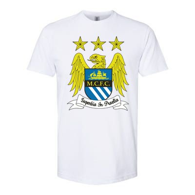 Cool Man City Slogan Eagle With Stars Softstyle CVC T-Shirt