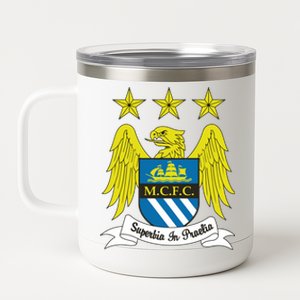 Cool Man City Slogan Eagle With Stars 12 oz Stainless Steel Tumbler Cup