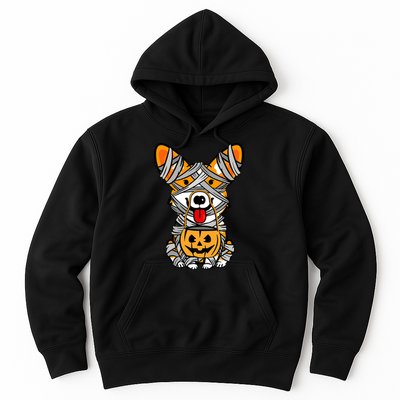 Corgi Mummy Cute Halloween Dog Lover Hoodie