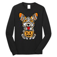 Corgi Mummy Cute Halloween Dog Lover Long Sleeve Shirt