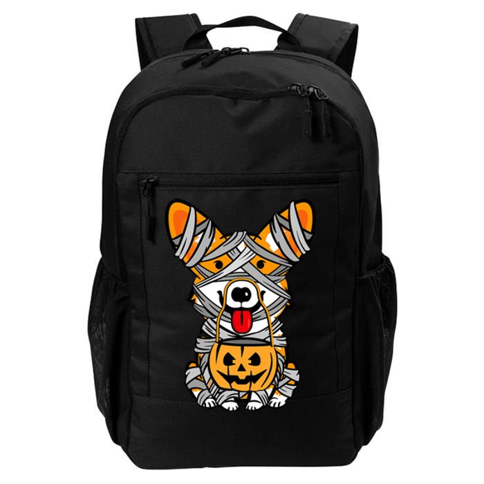 Corgi Mummy Cute Halloween Dog Lover Daily Commute Backpack