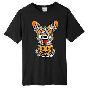 Corgi Mummy Cute Halloween Dog Lover Tall Fusion ChromaSoft Performance T-Shirt