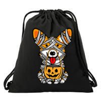 Corgi Mummy Cute Halloween Dog Lover Drawstring Bag