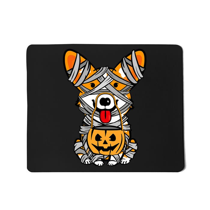 Corgi Mummy Cute Halloween Dog Lover Mousepad