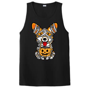 Corgi Mummy Cute Halloween Dog Lover PosiCharge Competitor Tank