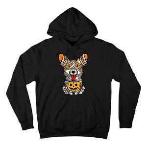 Corgi Mummy Cute Halloween Dog Lover Tall Hoodie