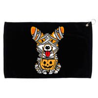 Corgi Mummy Cute Halloween Dog Lover Grommeted Golf Towel