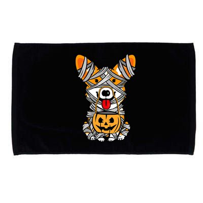 Corgi Mummy Cute Halloween Dog Lover Microfiber Hand Towel