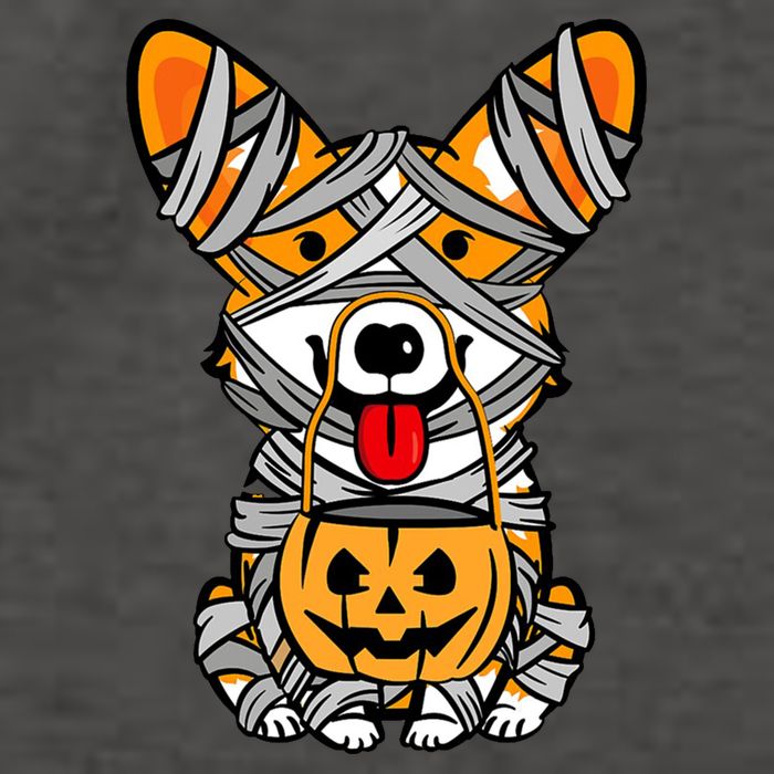Corgi Mummy Cute Halloween Dog Lover Vector Backpack