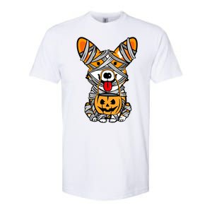 Corgi Mummy Cute Halloween Dog Lover Softstyle CVC T-Shirt