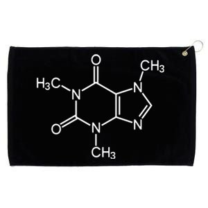 Caffeine Molecule Chemical I Love Coffee Chemistry Gift Grommeted Golf Towel