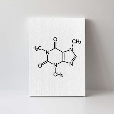 Caffeine Molecule Chemical I Love Coffee Chemistry Gift Canvas