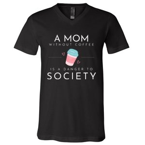 Cafe Mom V-Neck T-Shirt