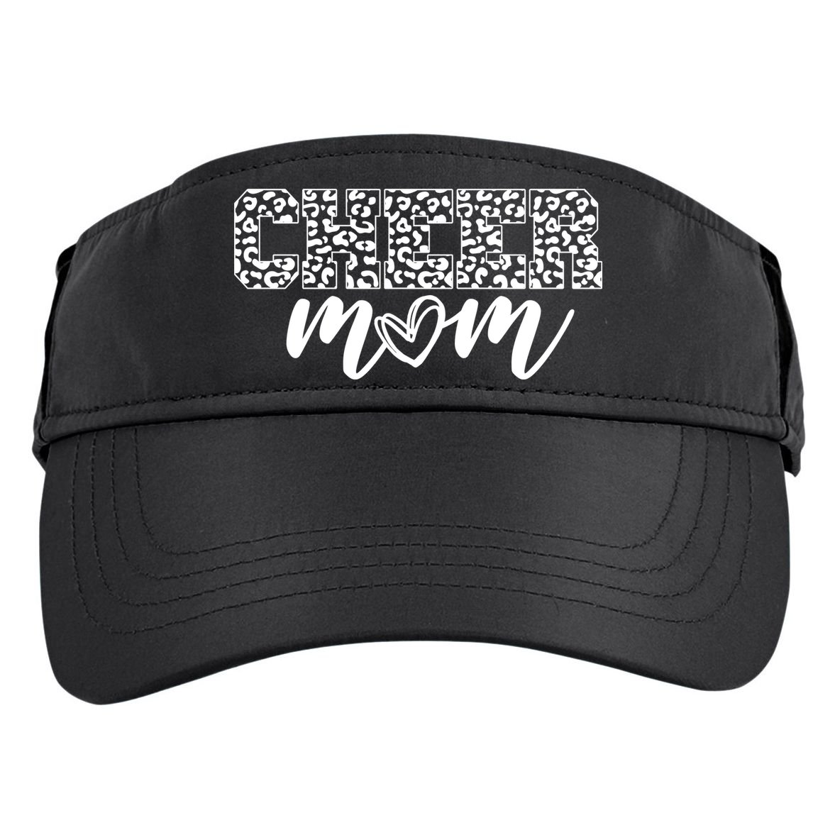 Cheer Mom Cheetah Print Cute Adult Drive Performance Visor