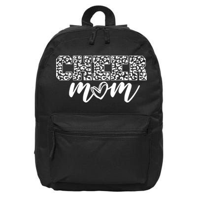 Cheer Mom Cheetah Print Cute 16 in Basic Backpack
