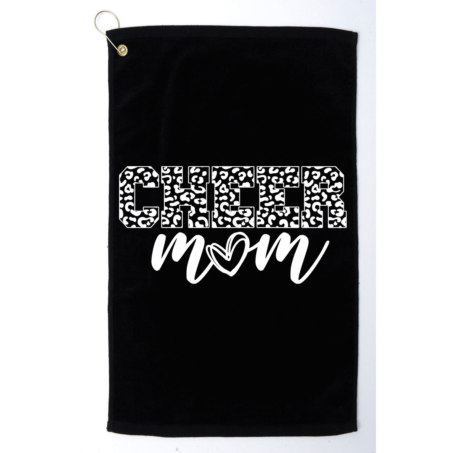 Cheer Mom Cheetah Print Cute Golf Towel
