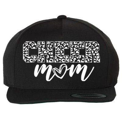 Cheer Mom Cheetah Print Cute Wool Snapback Cap