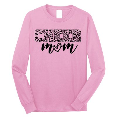 Cheer Mom Cheetah Print Cute Long Sleeve Shirt