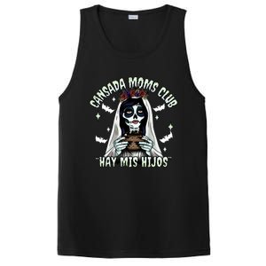 Cansada Moms Club Ay Mis Hijos Halloween Mexican Spooky PosiCharge Competitor Tank