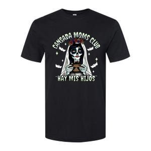 Cansada Moms Club Ay Mis Hijos Halloween Mexican Spooky Softstyle CVC T-Shirt