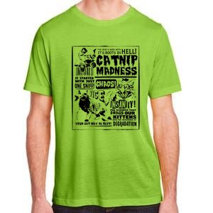 Catnip Madness Cute Kitten Cat Lover Gift For Cat Owners Adult ChromaSoft Performance T-Shirt