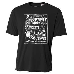 Catnip Madness Cute Kitten Cat Lover Gift For Cat Owners Cooling Performance Crew T-Shirt