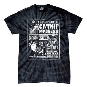 Catnip Madness Cute Kitten Cat Lover Gift For Cat Owners Tie-Dye T-Shirt