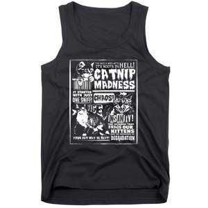 Catnip Madness Cute Kitten Cat Lover Gift For Cat Owners Tank Top