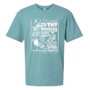 Catnip Madness Cute Kitten Cat Lover Gift For Cat Owners Sueded Cloud Jersey T-Shirt