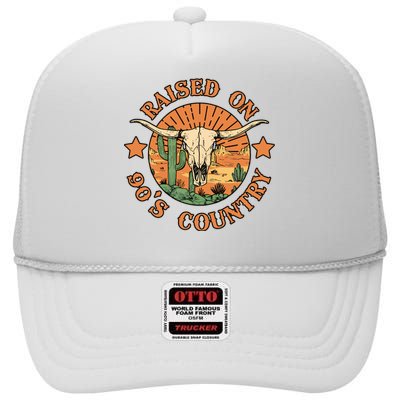 Country Music Cowgirl 90s High Crown Mesh Back Trucker Hat