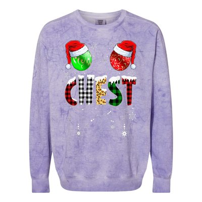 Christmas  Matching Couple Family Chestnuts Colorblast Crewneck Sweatshirt