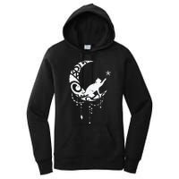 Crescent Moon Cat Star Mystical Celestial Women Girl Women's Pullover Hoodie