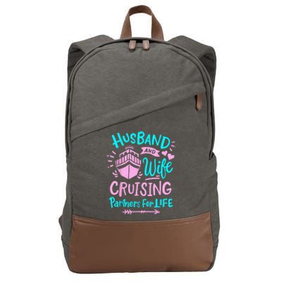 Cruise Married Couple Husband And Wife Cotton Canvas Backpack