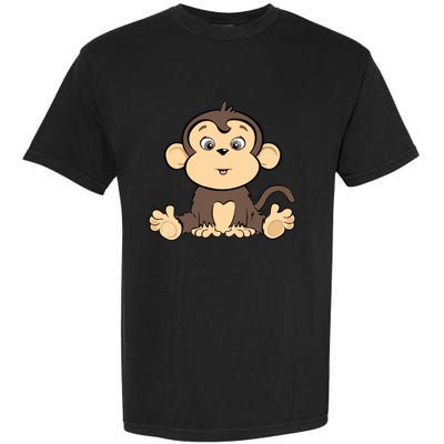 Cute Monkey Garment-Dyed Heavyweight T-Shirt