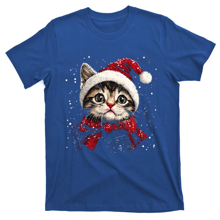 Christmas Meowy Christmas Meaningful Gift T-Shirt