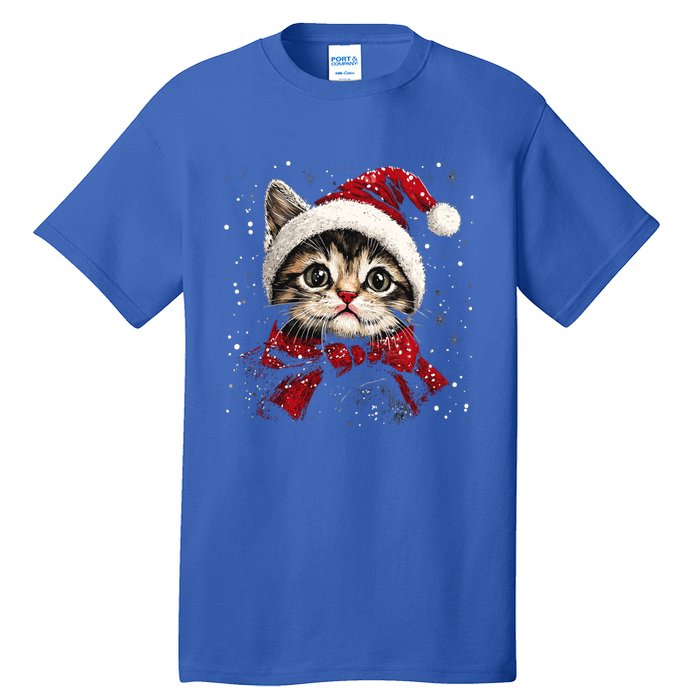 Christmas Meowy Christmas Meaningful Gift Tall T-Shirt