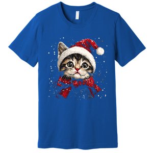 Christmas Meowy Christmas Meaningful Gift Premium T-Shirt