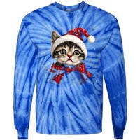 Christmas Meowy Christmas Meaningful Gift Tie-Dye Long Sleeve Shirt