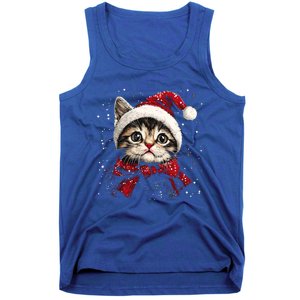 Christmas Meowy Christmas Meaningful Gift Tank Top