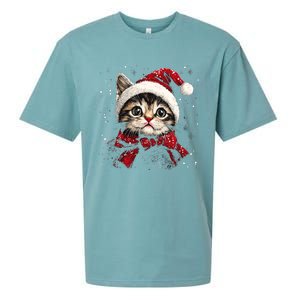 Christmas Meowy Christmas Meaningful Gift Sueded Cloud Jersey T-Shirt