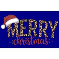 Cute Merry Christmas Leopard Santa Hat Print Xmas Pajamas Gift Bumper Sticker