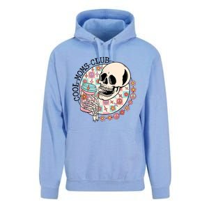 Cool Moms Club Funny Coffee Skeleton Mama Mom Mothers Day Unisex Surf Hoodie