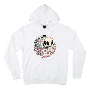 Cool Moms Club Funny Coffee Skeleton Mama Mom Mothers Day Hoodie