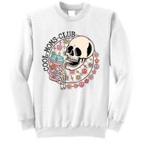 Cool Moms Club Funny Coffee Skeleton Mama Mom Mothers Day Sweatshirt