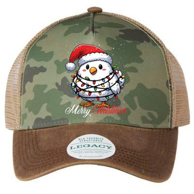 Chicken Merry Christmas Lights Santa Hat Xmas Snow Long Sleeve Legacy Tie Dye Trucker Hat