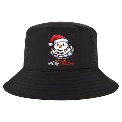 Chicken Merry Christmas Lights Santa Hat Xmas Snow Long Sleeve Cool Comfort Performance Bucket Hat